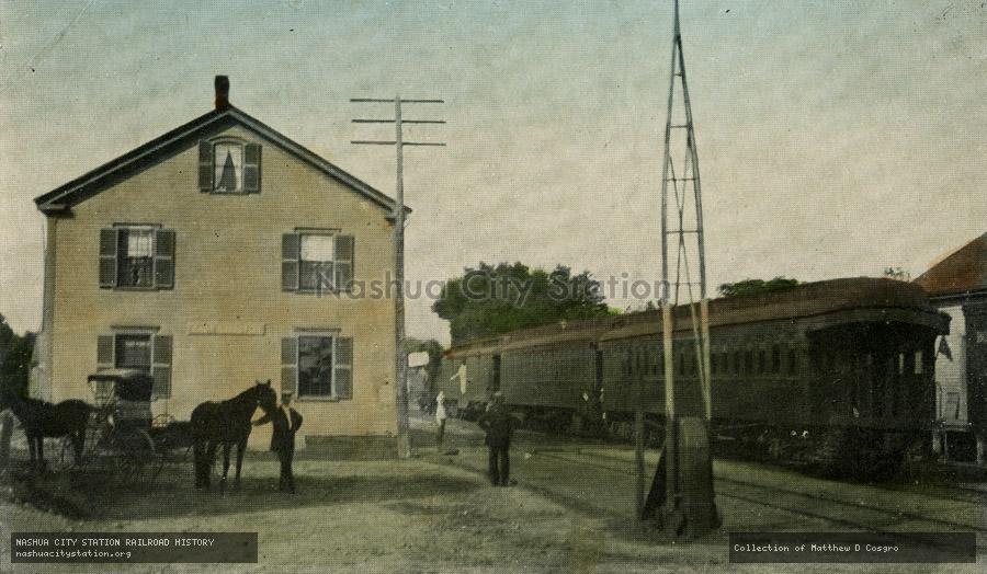 Postcard: Boston & Maine Station, East Kingston, New Hampshire